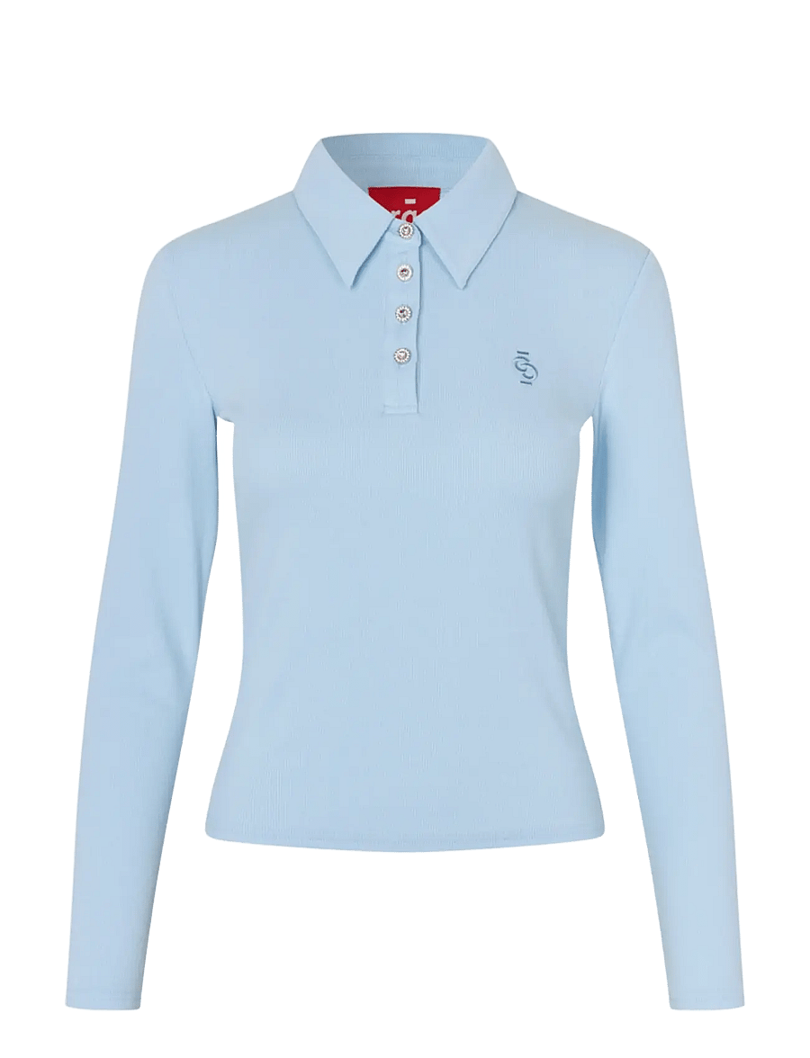 crās - Ivonecras Blouse - polosärgid - light blue - 1