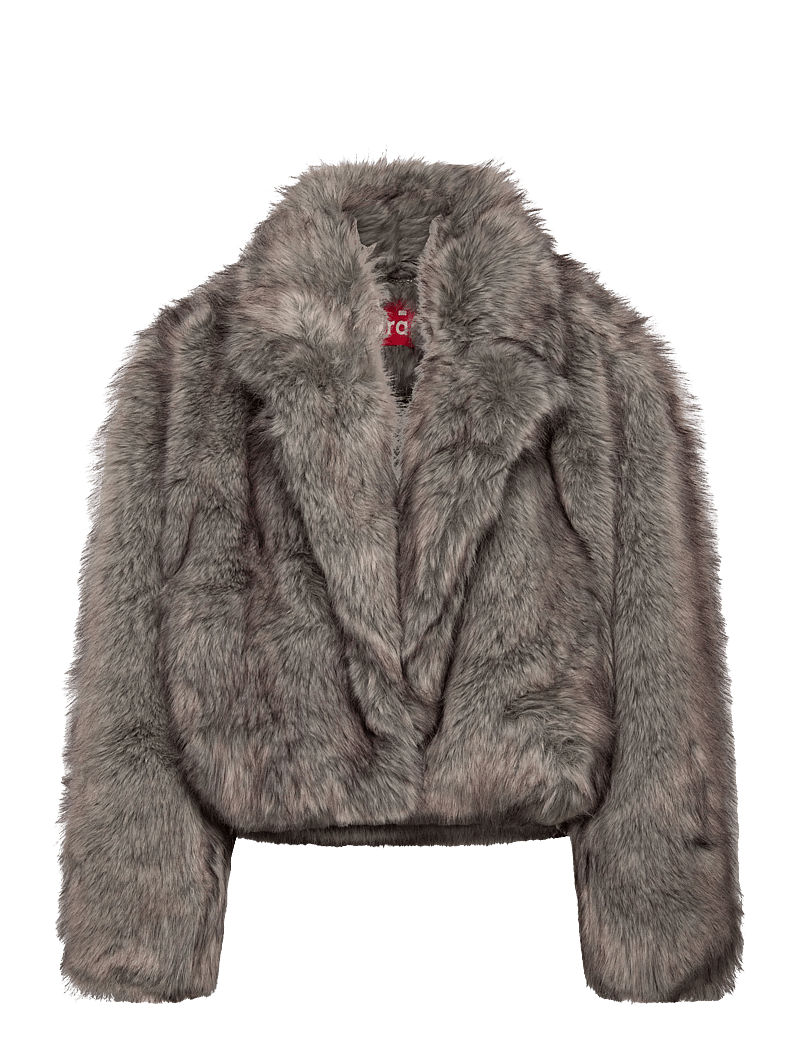 crās - Liecras Jacket - kunstkarusnahk - 9003 grey melange - 0