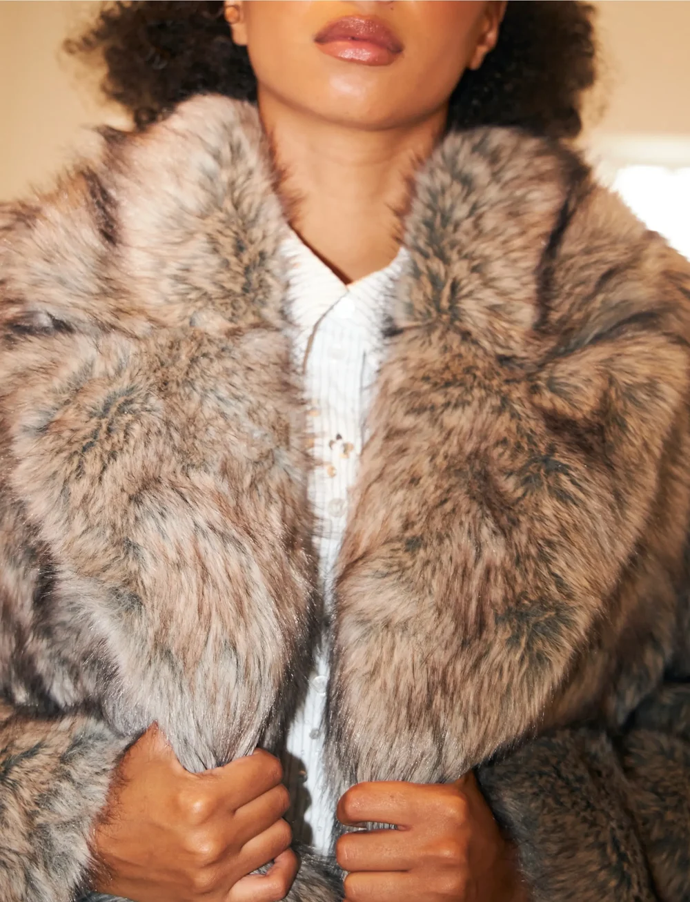 crās - Liecras Jacket - kunstpelz - grey melange - 4