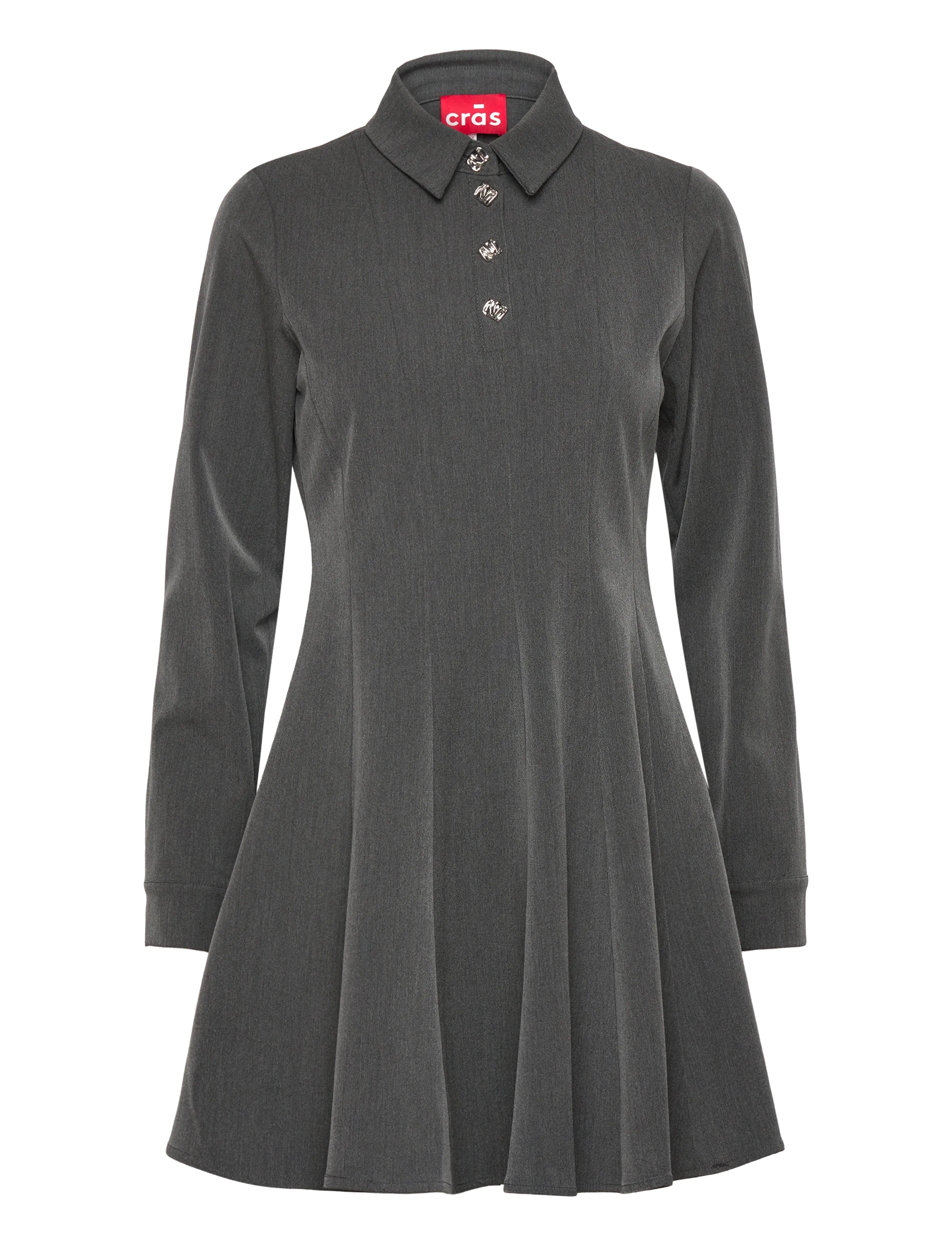 crās Polocras Dress - Kleidid - GREY MELANGE / grey