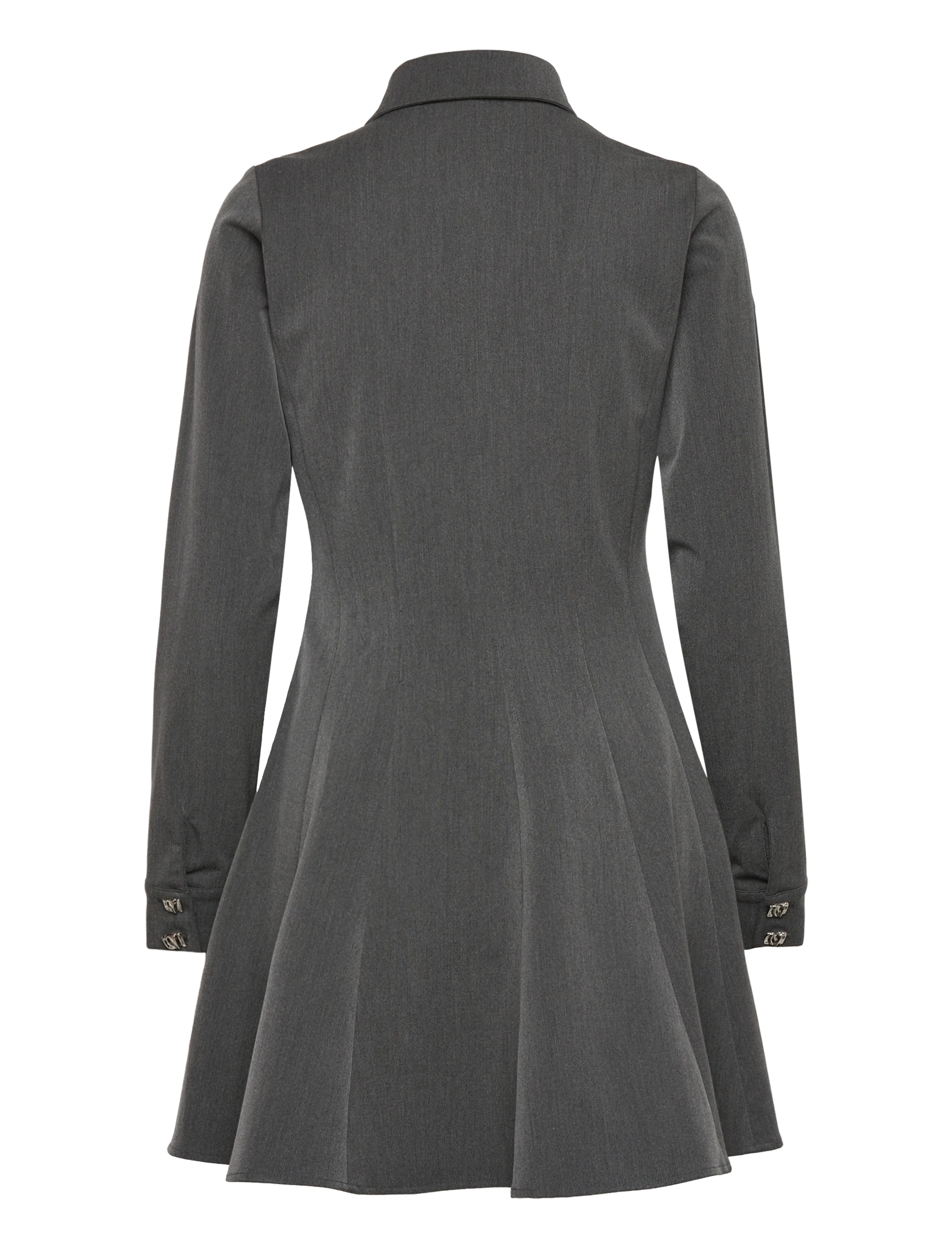 crās - Polocras Dress - shirt dresses - grey melange - 1