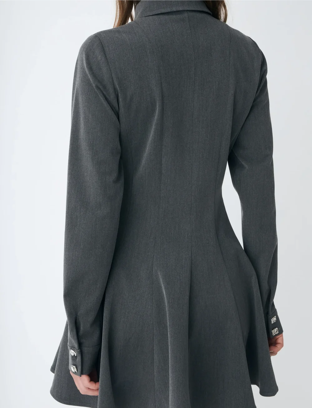 crās - Polocras Dress - skjortekjoler - grey melange - 4