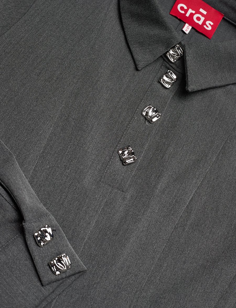 crās - Polocras Dress - särkkleidid - grey melange - 5