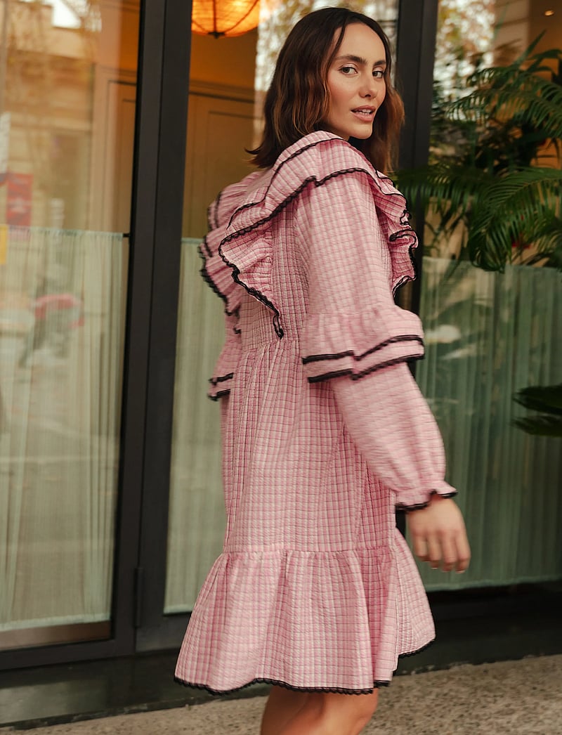 crās - Aspacras Dress - suvekleidid - 8114 pink check - 3