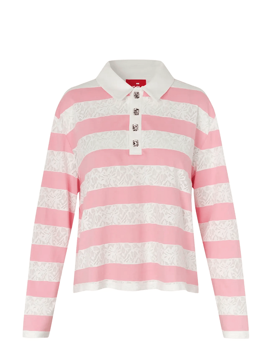 crās - Beacras Blouse - langärmelige blusen - rose creme stripe - 1