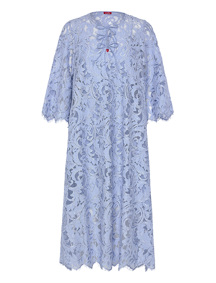 crās - Beckiecras Dress - spetsklänningar - dusty light blue - 1