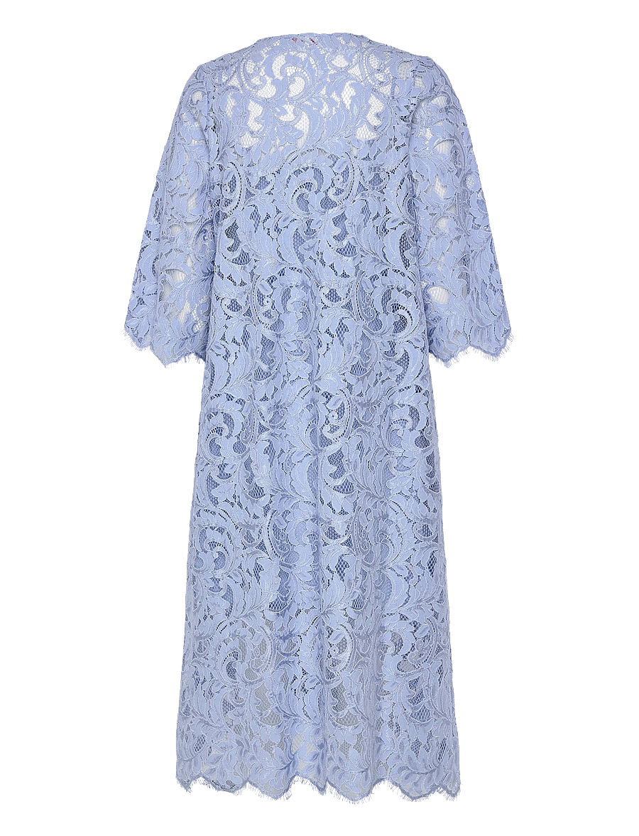 crās - Beckiecras Dress - spetsklänningar - dusty light blue - 2