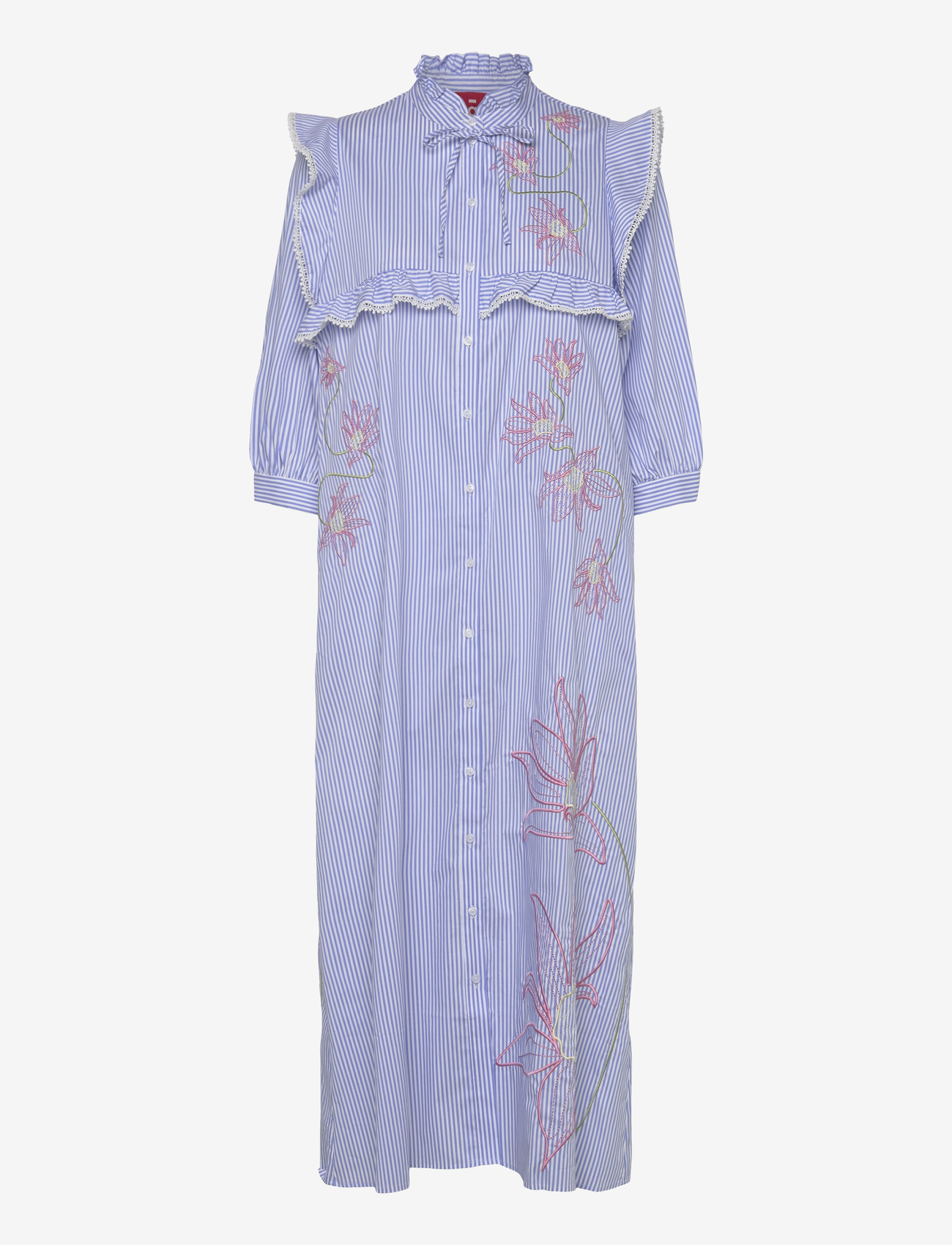 crās - Codycras Dress - shirt dresses - light blue stripe - 1