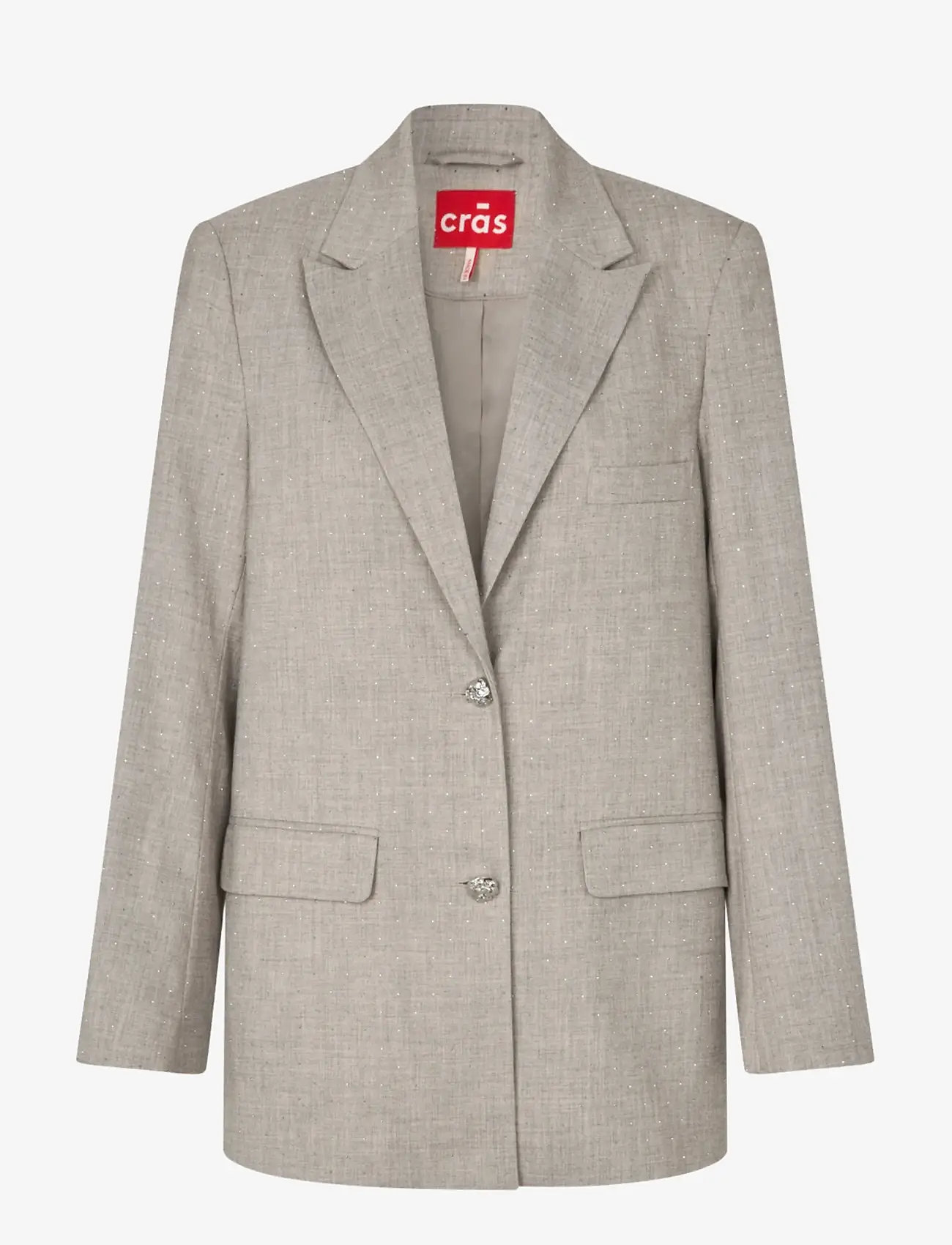 crās - Dianacras Blazer - Ühes joones nööpidega bleiserid - greige rhinestone - 1