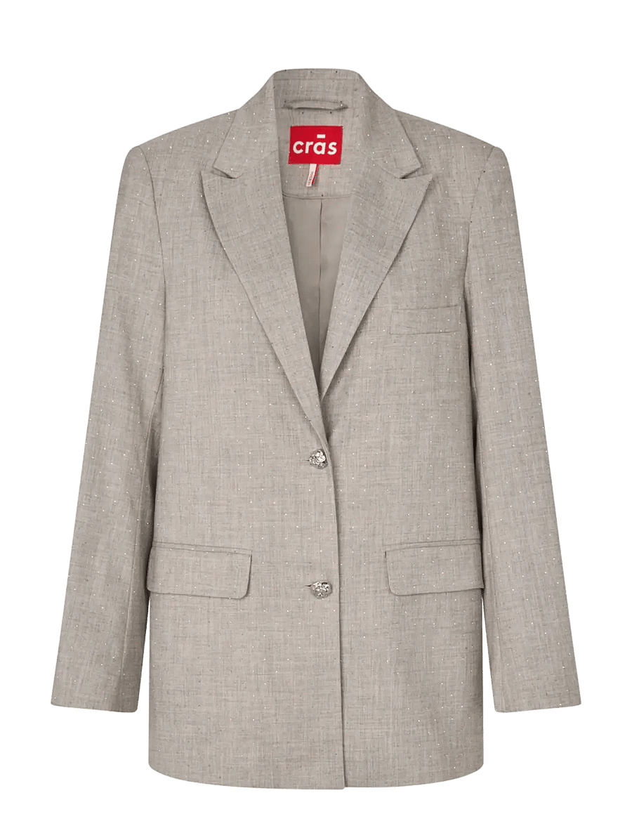 crās - Dianacras Blazer - yksiriviset bleiserit - greige rhinestone - 1