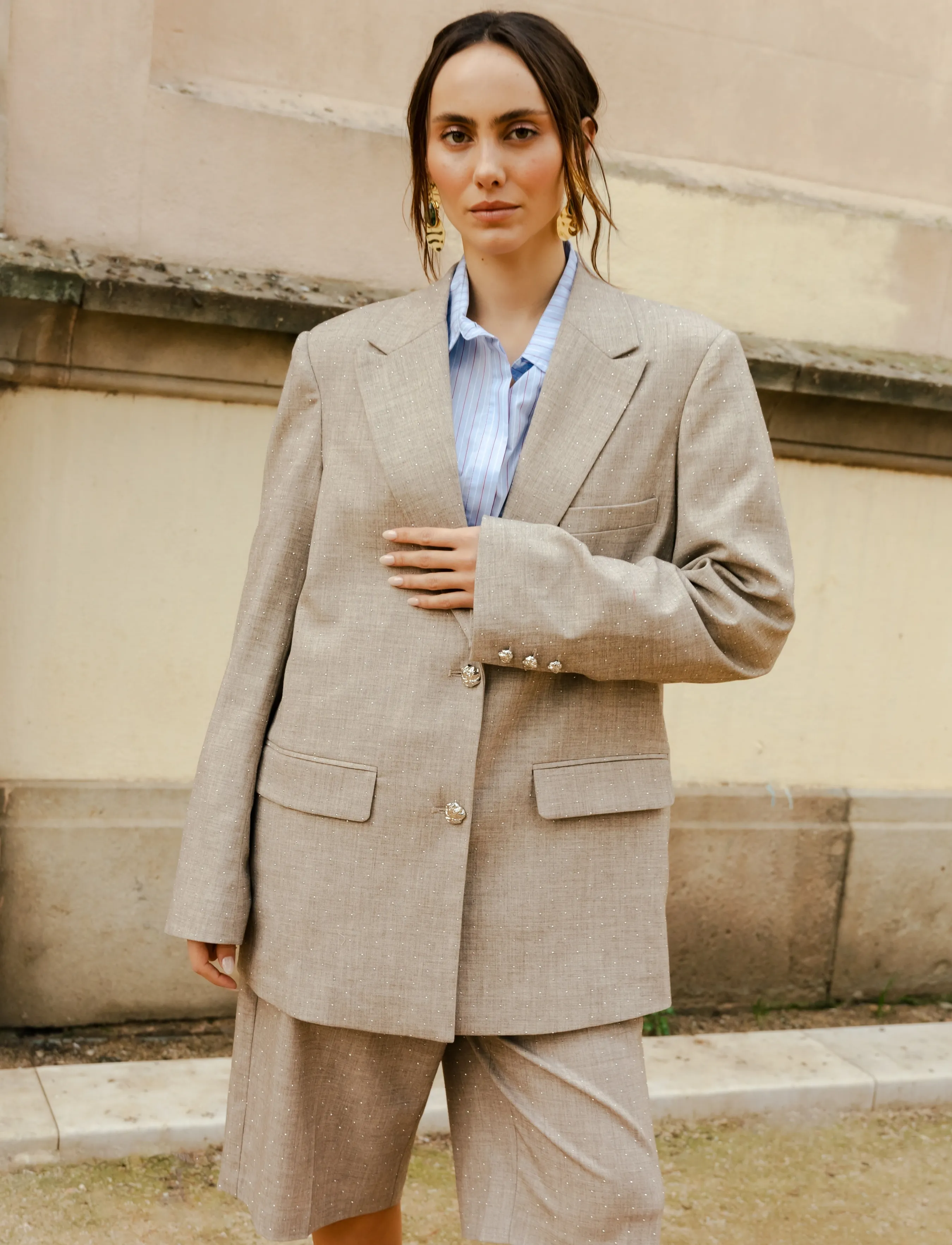 crās Dianacras Blazer, 40, Grey, Blazere > Enkeltradede Blazere, Dame