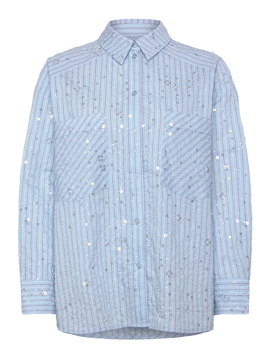 crās - Elliecras Shirt - langärmlige hemden - blue multi stripe - 0