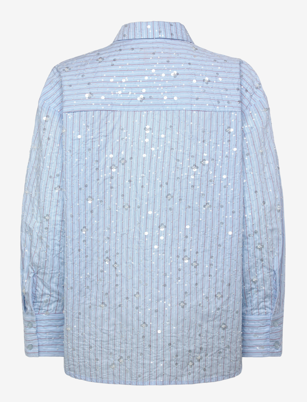 crās - Elliecras Shirt - long-sleeved shirts - blue multi stripe - 1