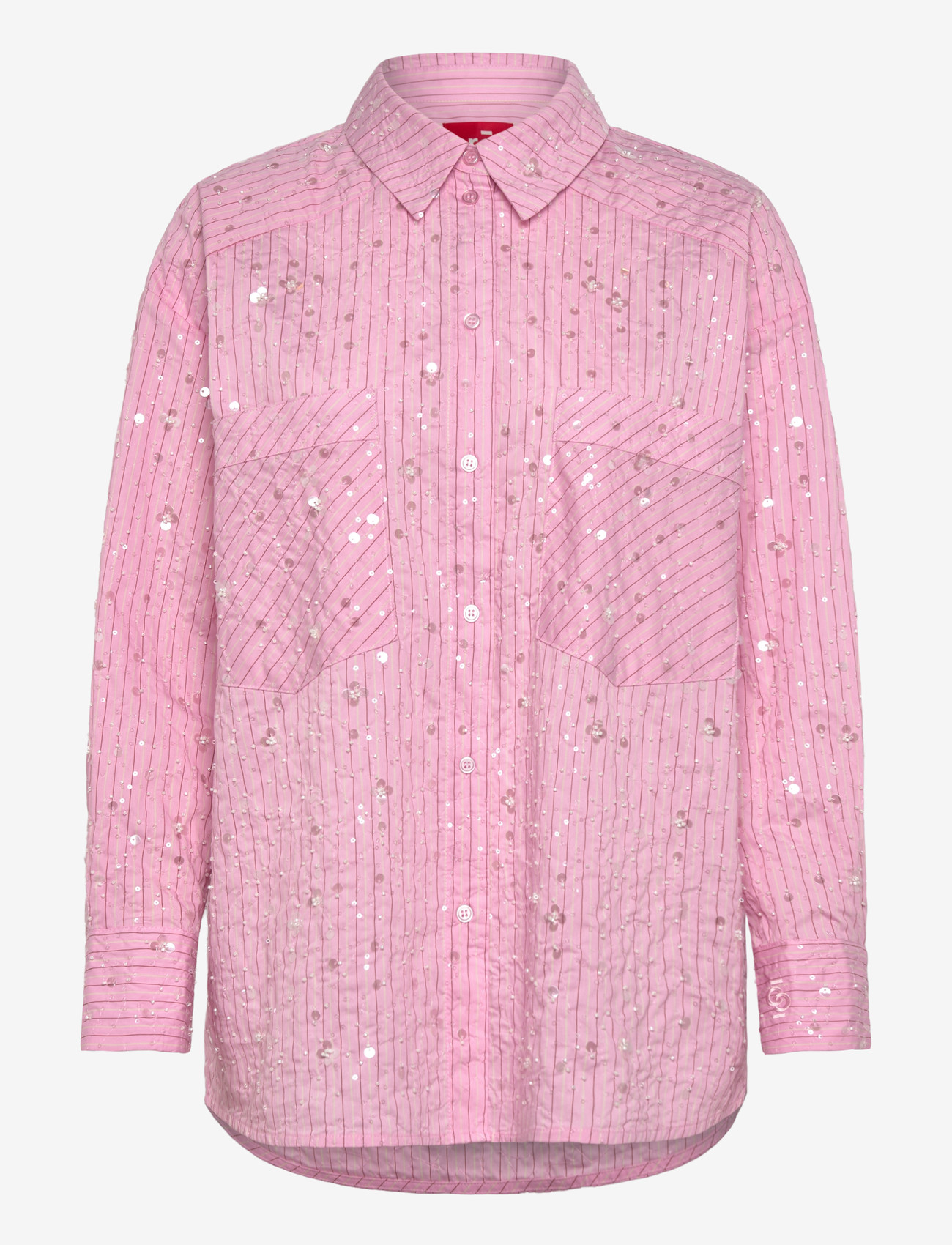 crās - Elliecras Shirt - langærmede skjorter - pink multi stripe - 1