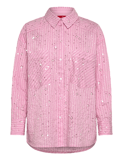 crās Elliecras Shirt - Langärmlige Hemden - PINK MULTI STRIPE / pink/rose
