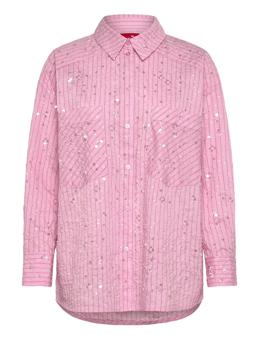 crās - Elliecras Shirt - langærmede skjorter - pink multi stripe - 1