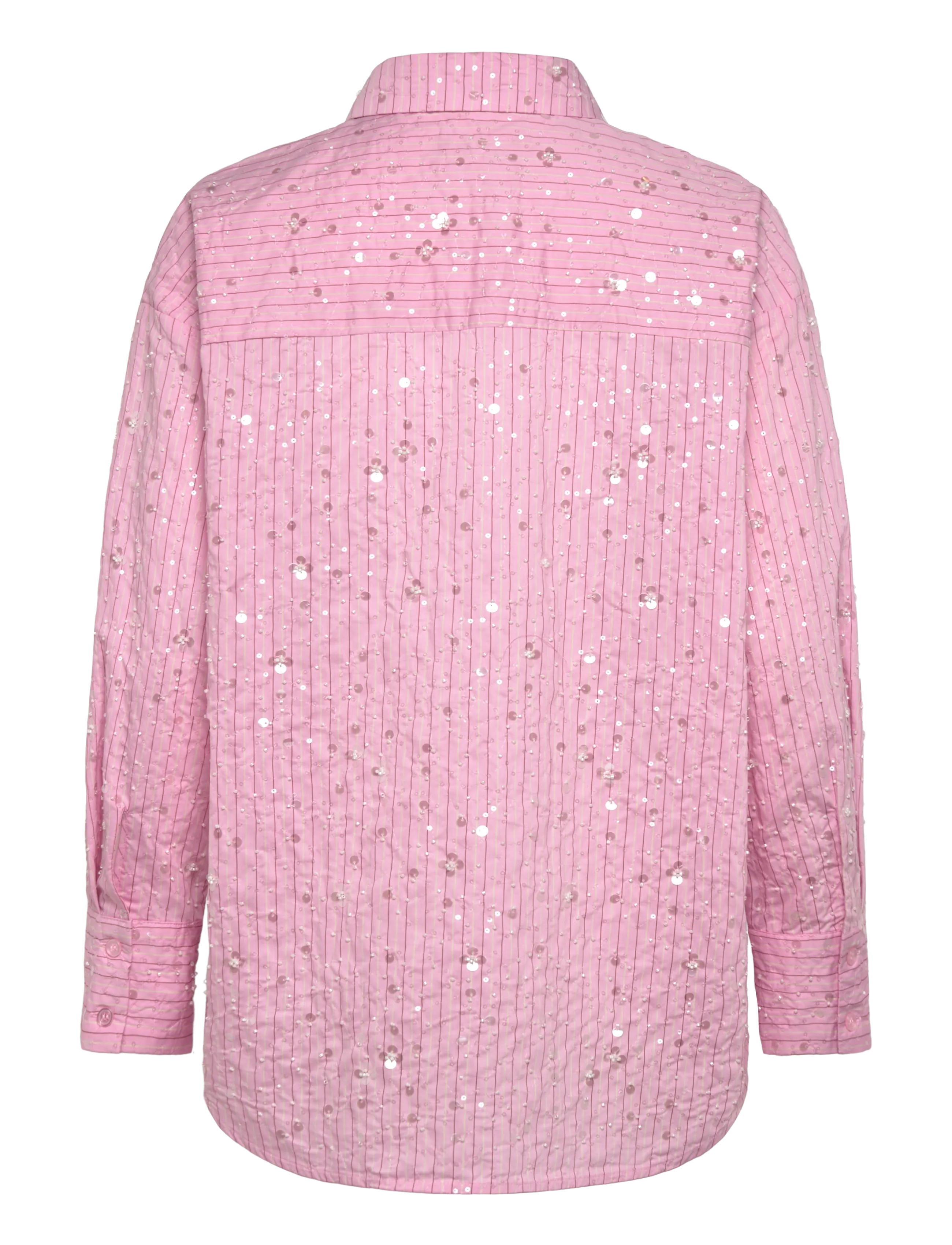 crās - Elliecras Shirt - long-sleeved shirts - pink multi stripe - 2