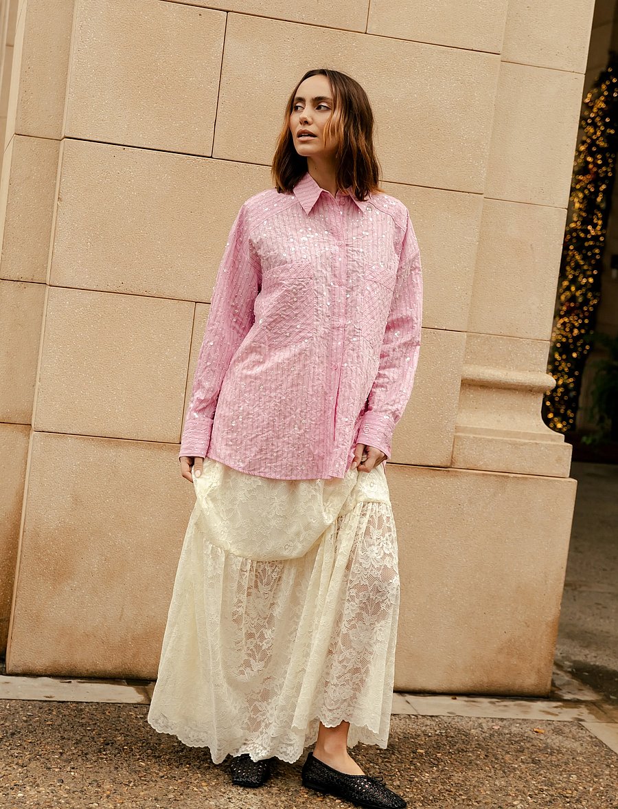 crās - Elliecras Shirt - langærmede skjorter - pink multi stripe - 3