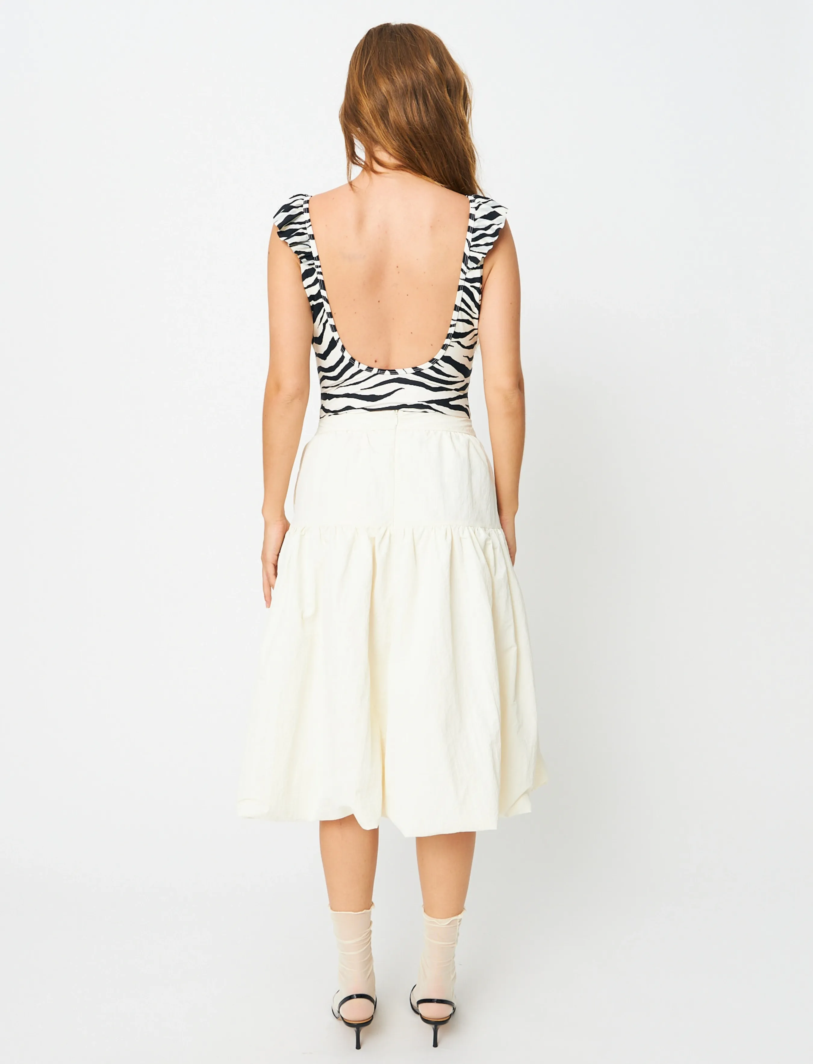 crās - Flycras Skirt - midihameet - ivory - 2
