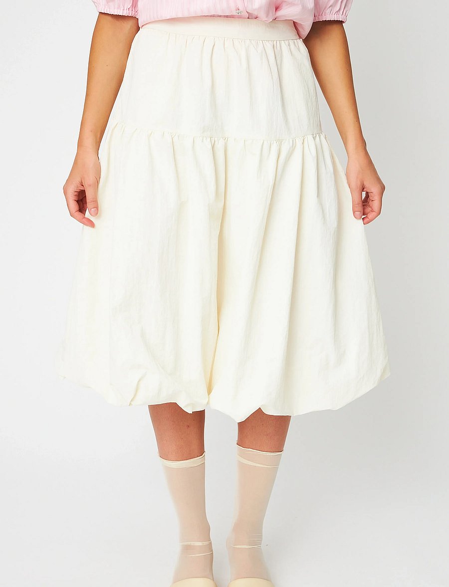 crās - Flycras Skirt - midi svārki - ivory - 3