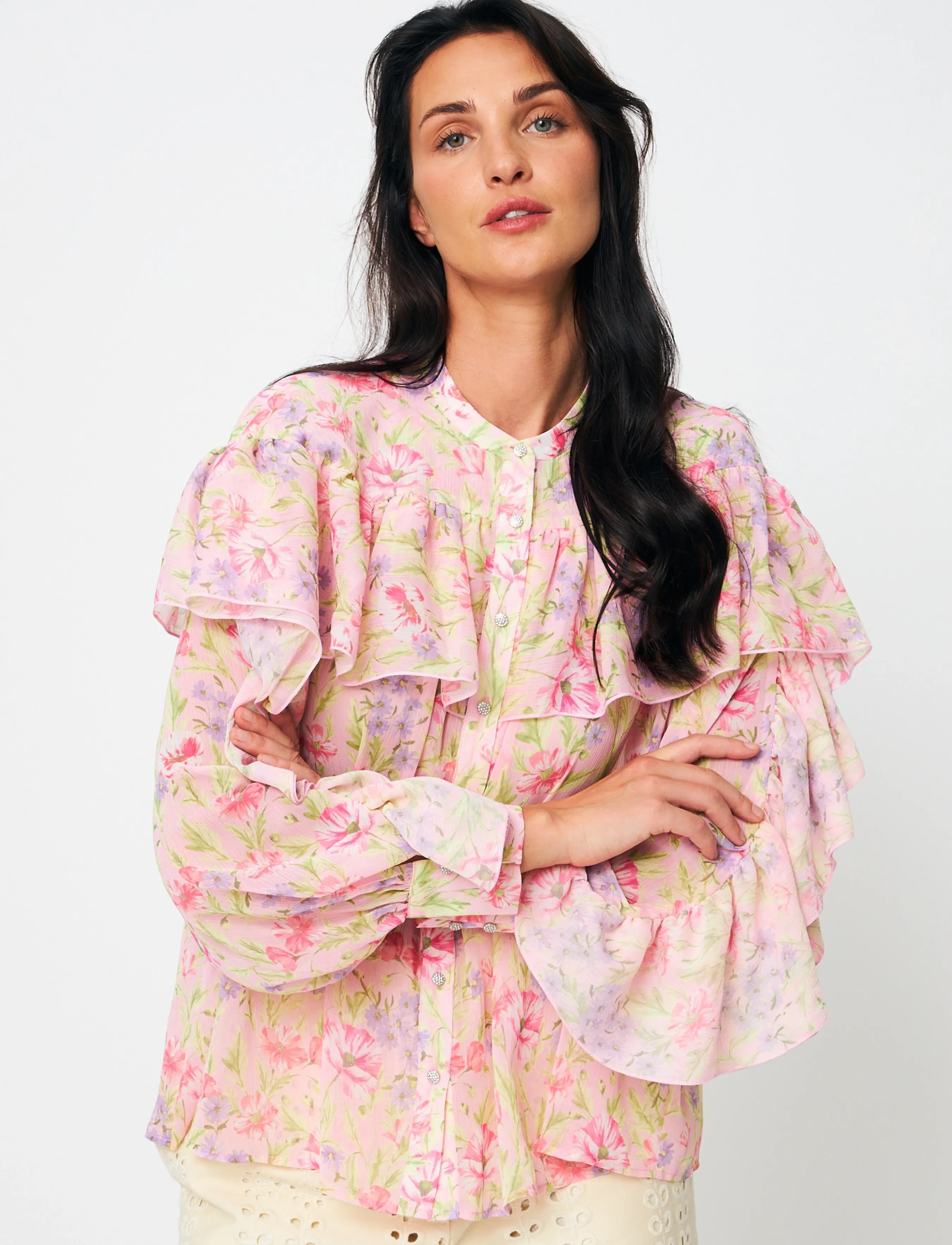 crās - Laralilcras Shirt - long sleeved blouses - 8147 blossom meadow - 4