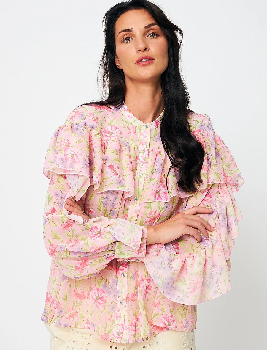 crās - Laralilcras Shirt - langärmelige blusen - 8147 blossom meadow - 4