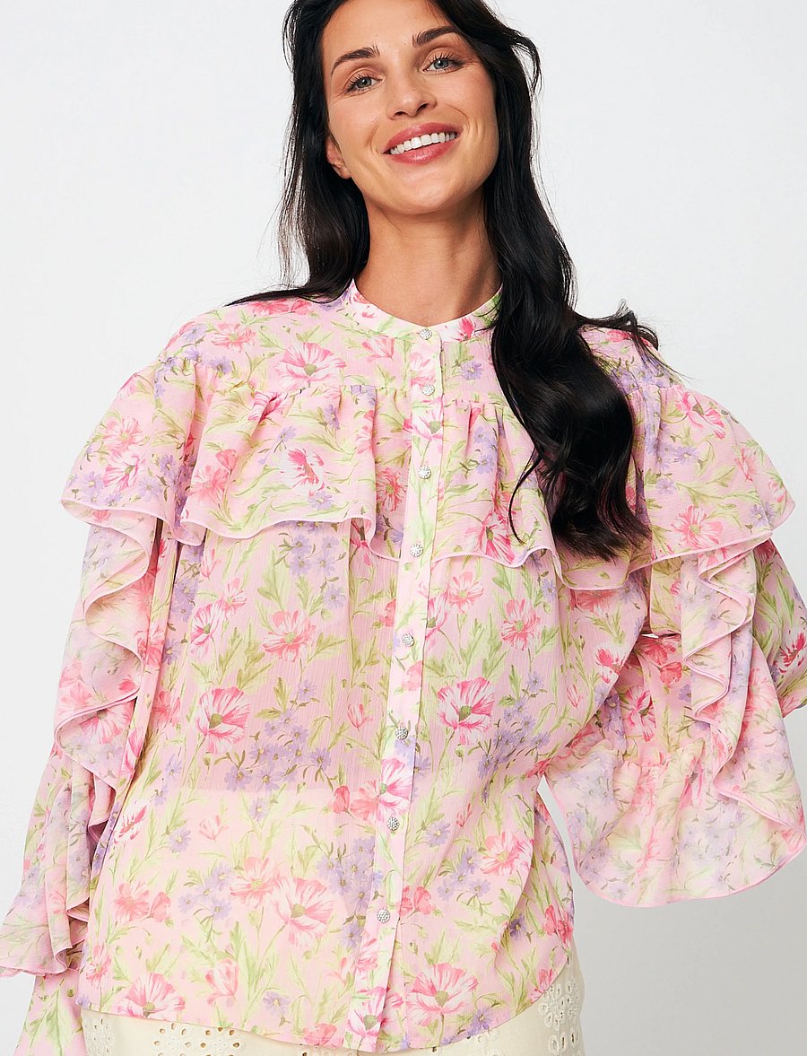 crās - Laralilcras Shirt - langärmelige blusen - 8147 blossom meadow - 5