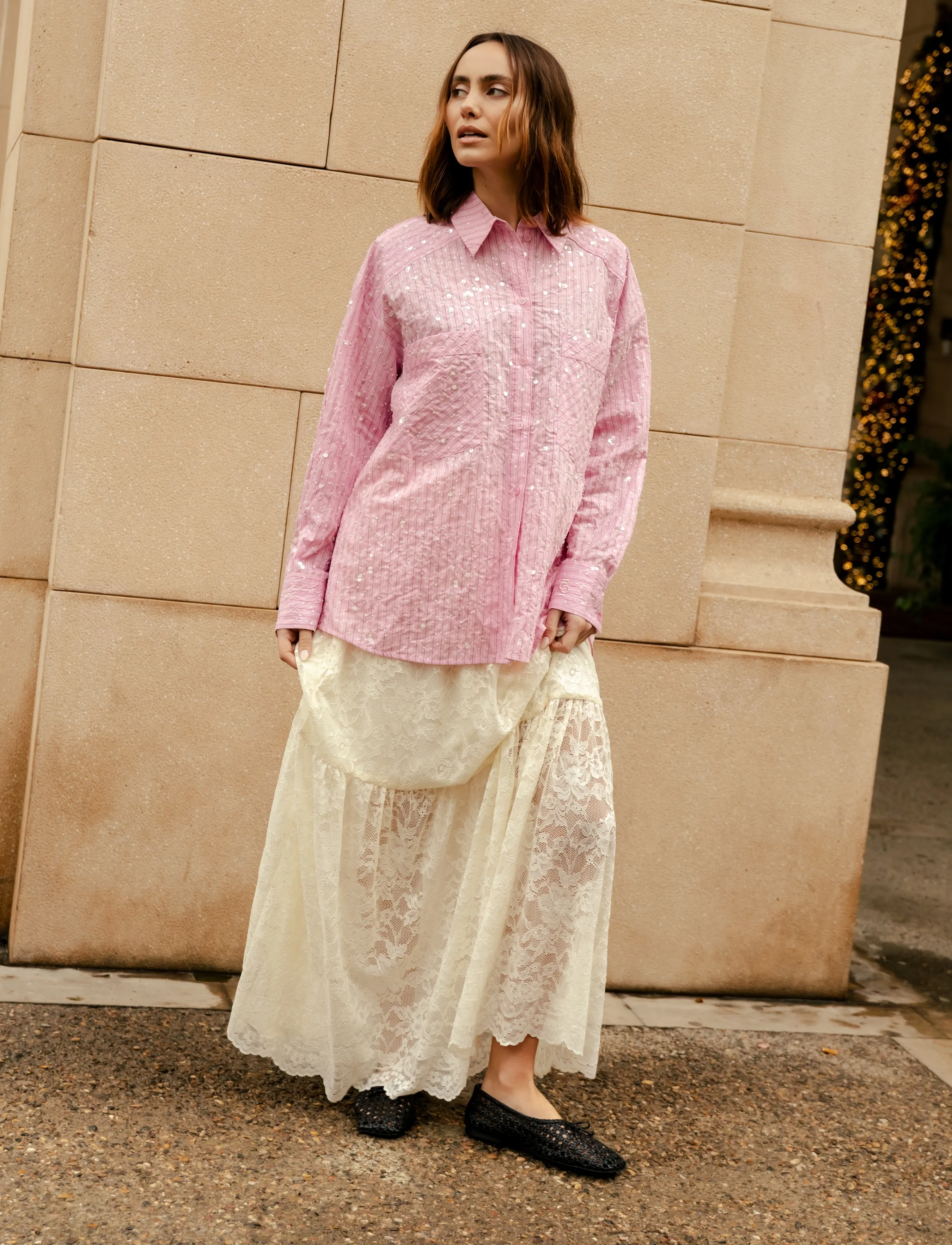 crās Salimacras Skirt - Maxi skirts - IVORY / cream