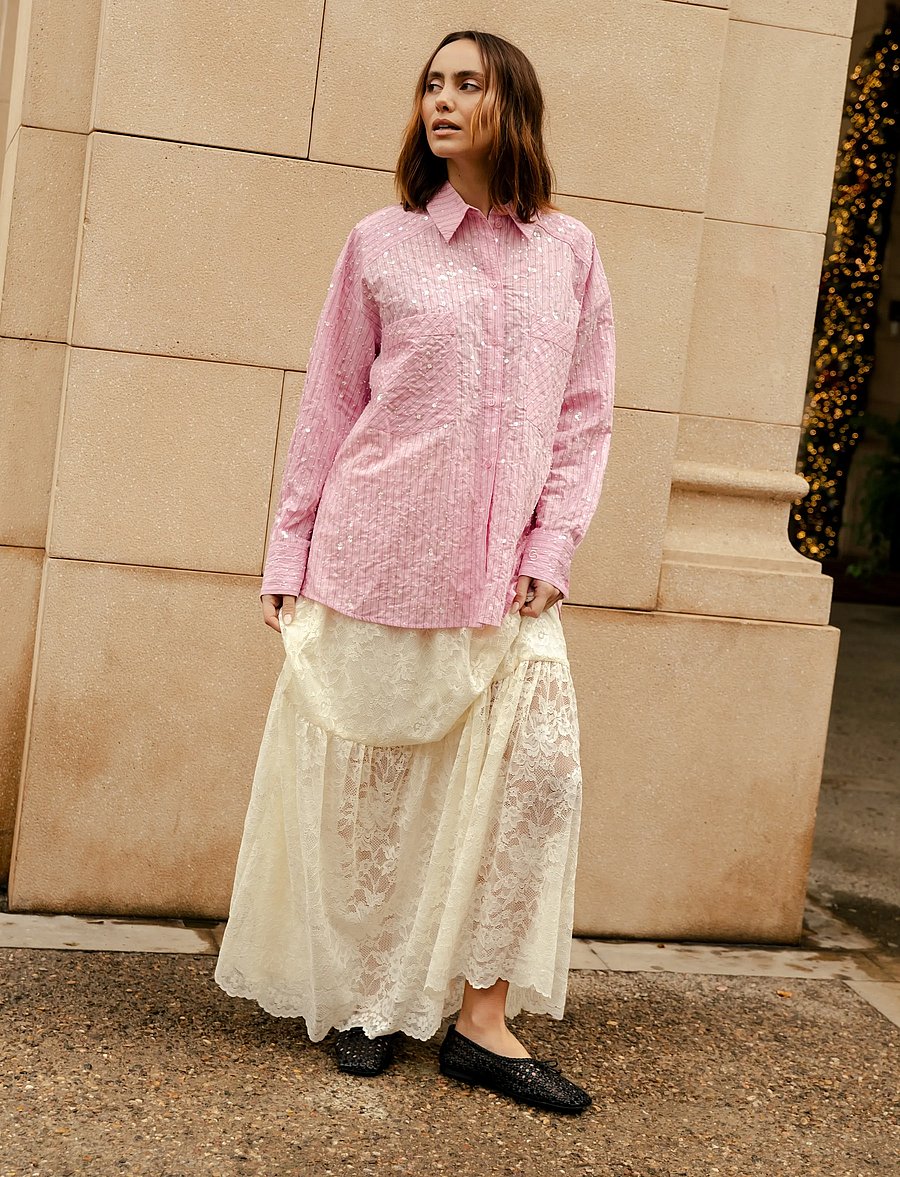 crās - Salimacras Skirt - maksiseelikud - ivory - 0