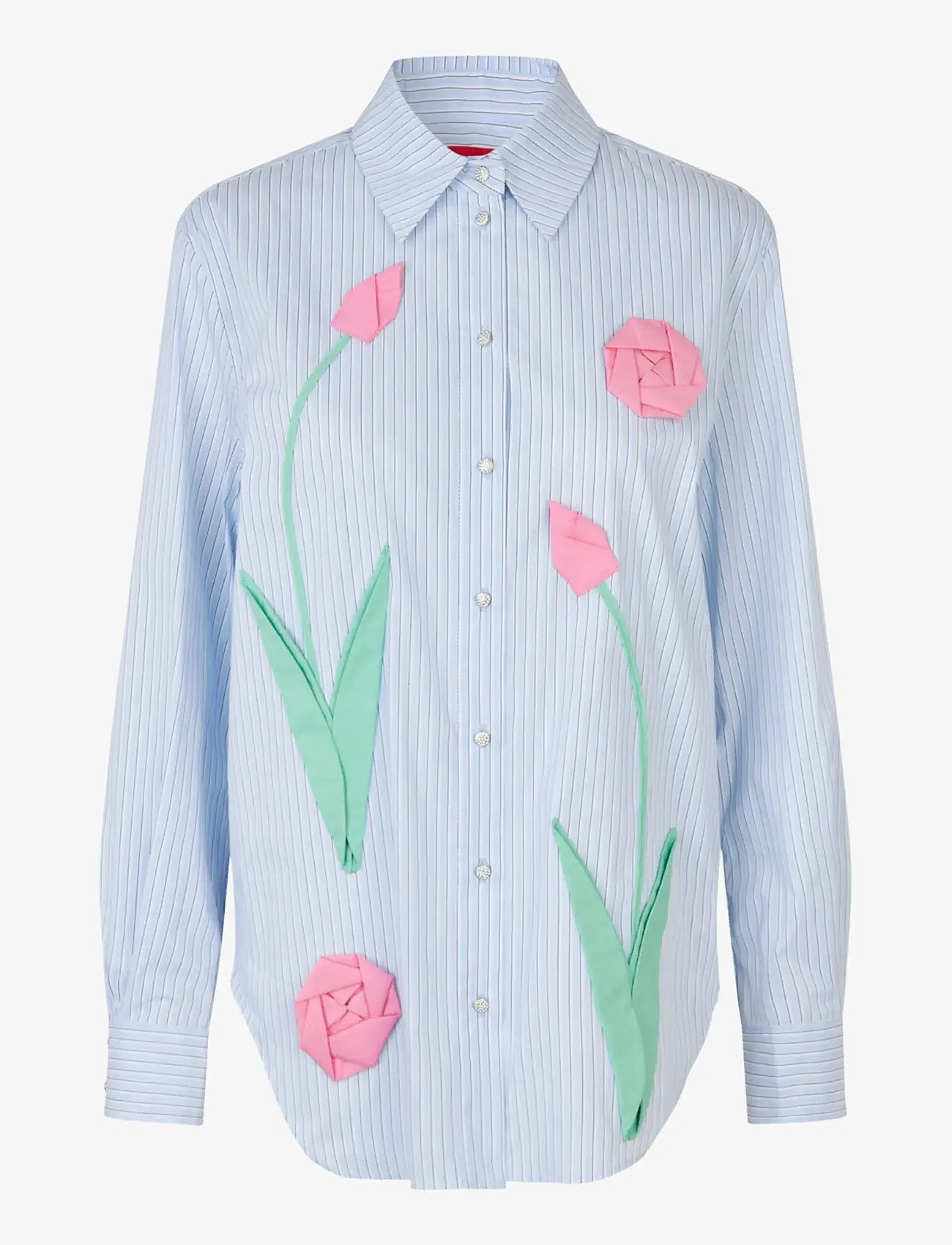 crās - Sisselcras Shirt - pikkade varrukatega särgid - 7021 blue stripe - 1