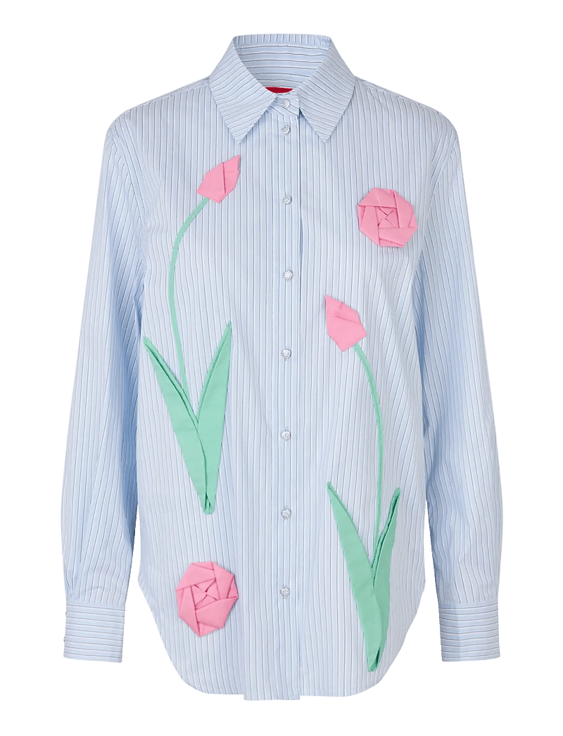 crās - Sisselcras Shirt - pikkade varrukatega särgid - 7021 blue stripe - 1