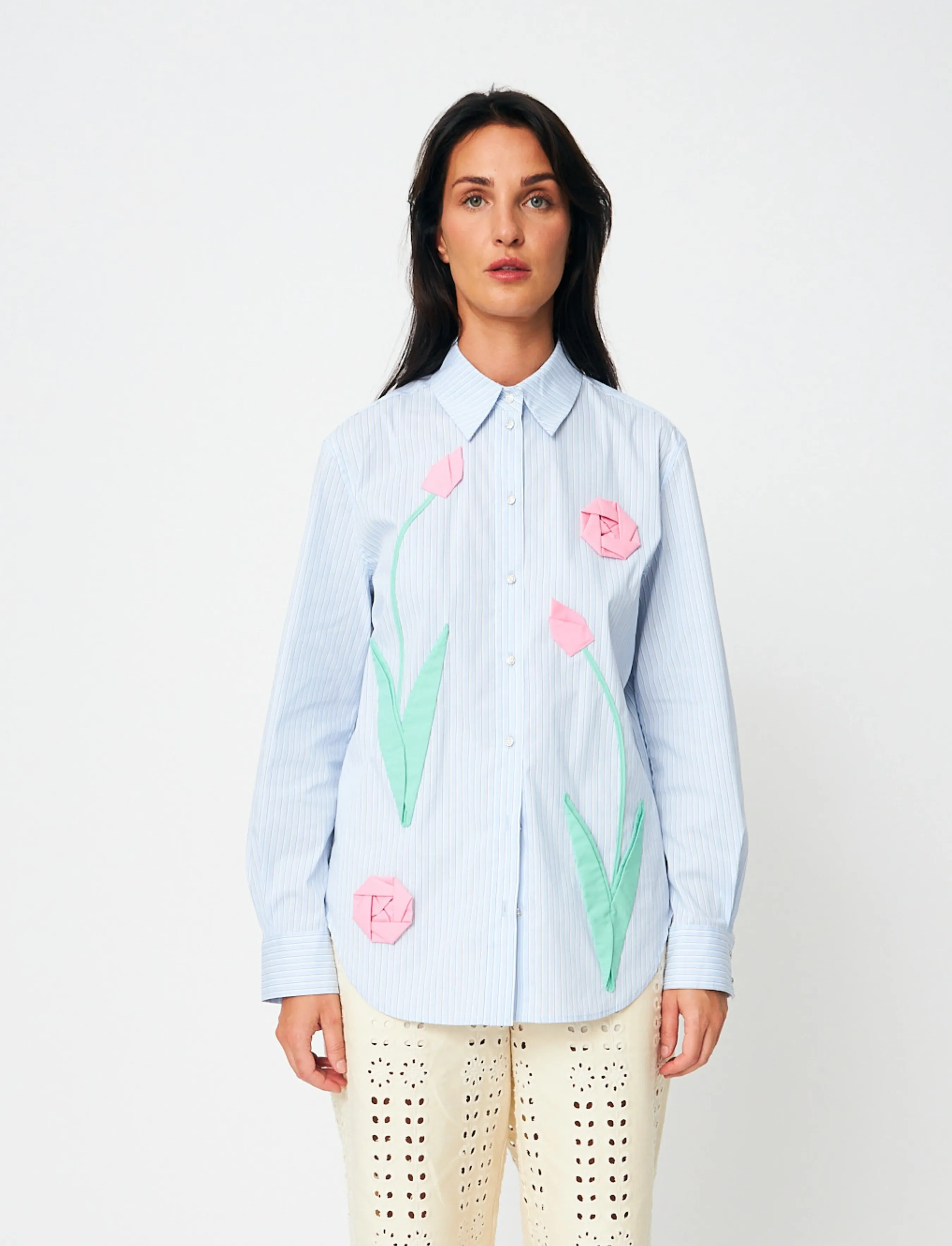 crās - Sisselcras Shirt - langärmlige hemden - 7021 blue stripe - 3