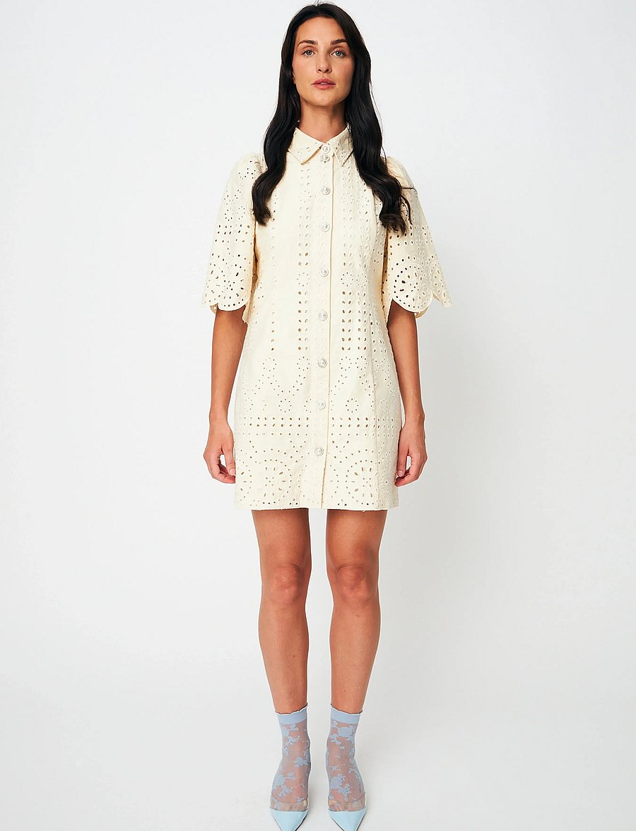 crās - Spiritcras Dress - skjortekjoler - off white - 5
