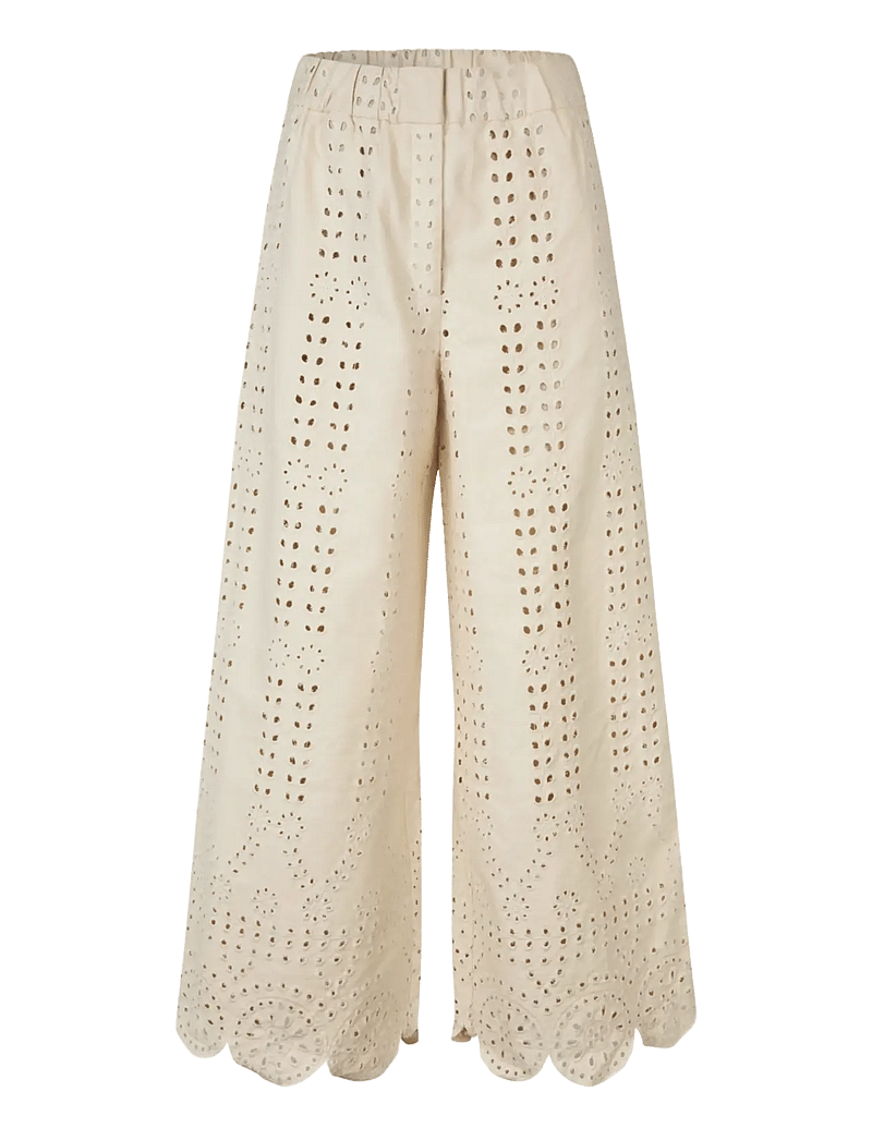 crās - Spiritcras Pants - laia säärega püksid - off white - 1