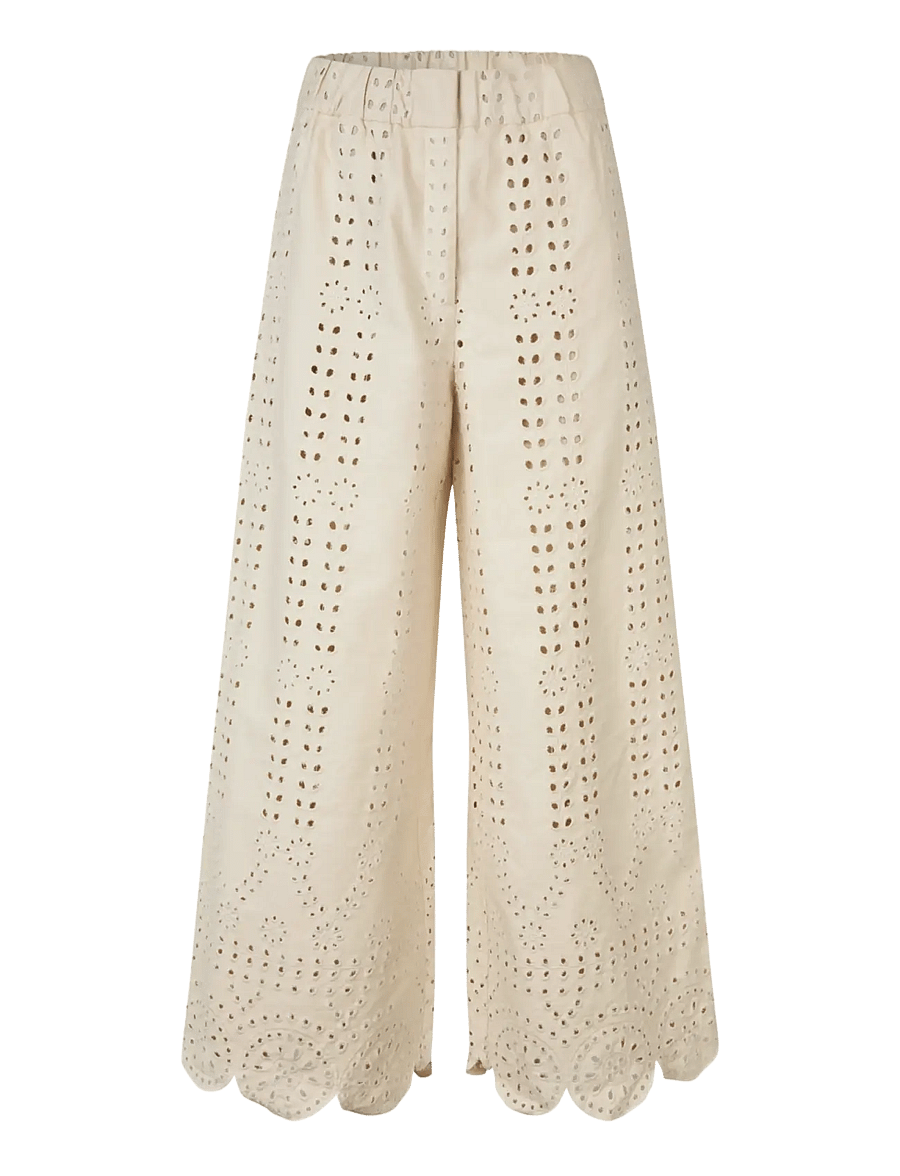 crās - Spiritcras Pants - laia säärega püksid - off white - 1