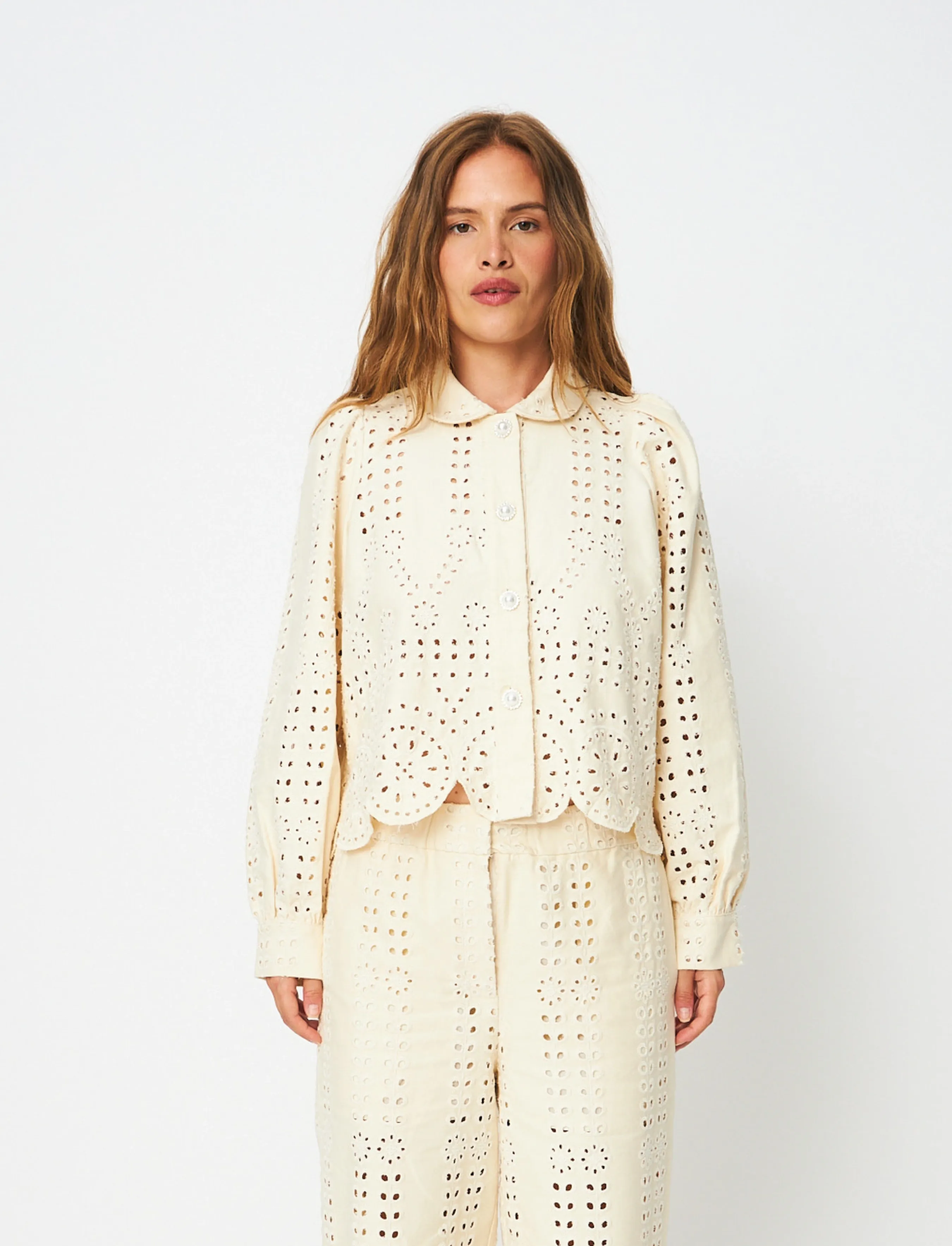 crās Spiritcras Shirt, 34, Shirts, Creme - Long-sleeved, Frauen