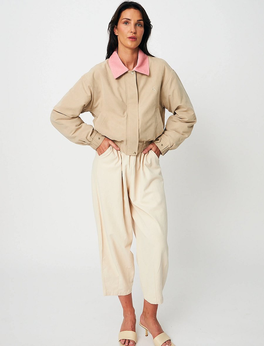 crās - Sablecras Jacket - bomberjacken - light beige - 0