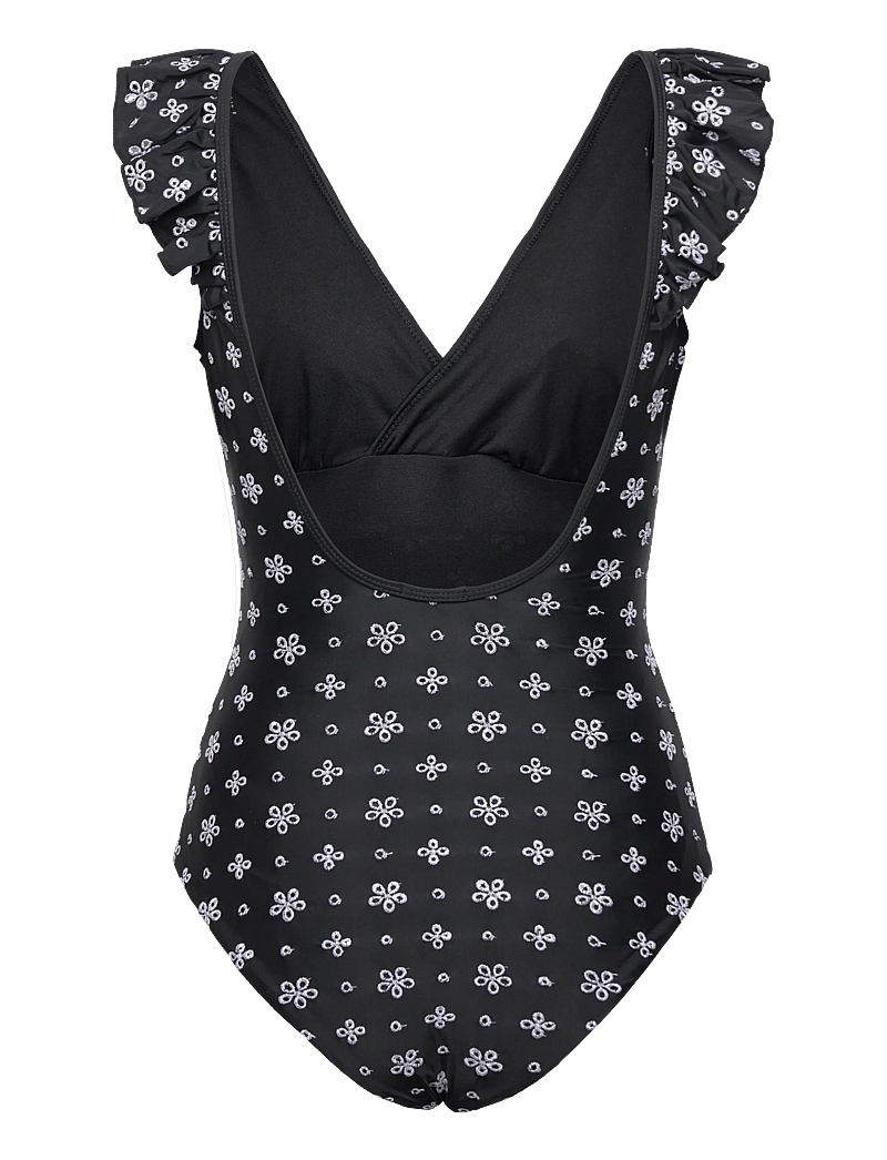 crās - Agnescras Swimsuit - badedragter - black/white - 2