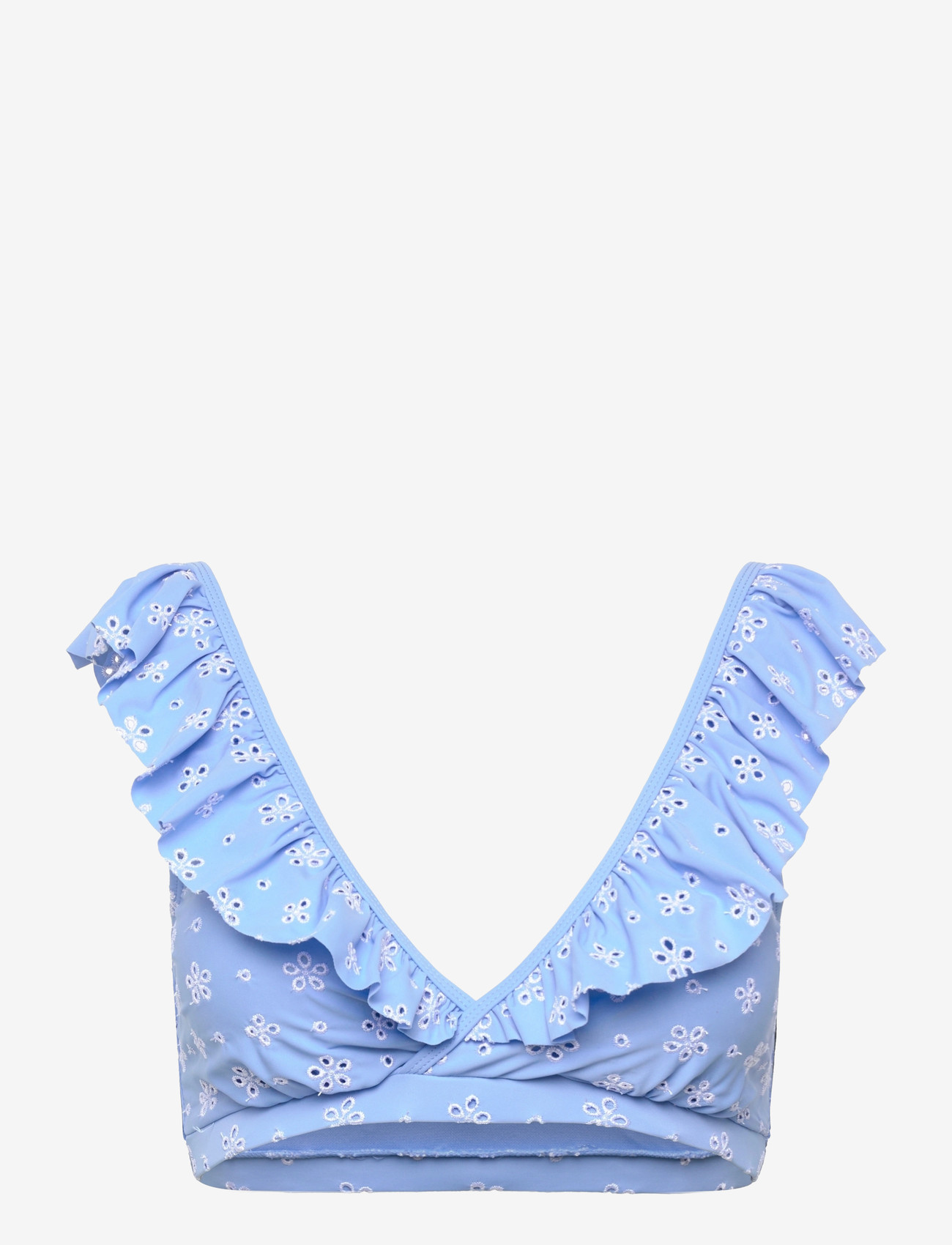 crās - Astridcras Bikini Top - kolmnurksed bikiinide ülaosad - blue/white - 1