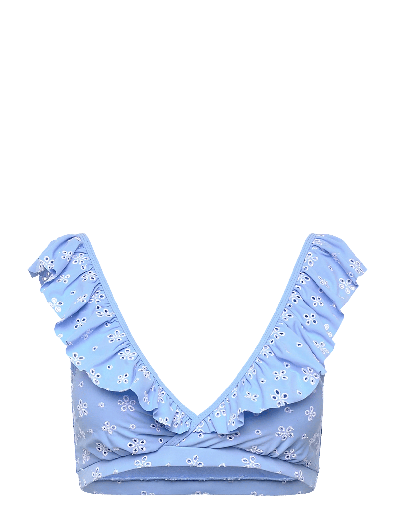 crās - Astridcras Bikini Top - kolmnurksed bikiinide ülaosad - blue/white - 1