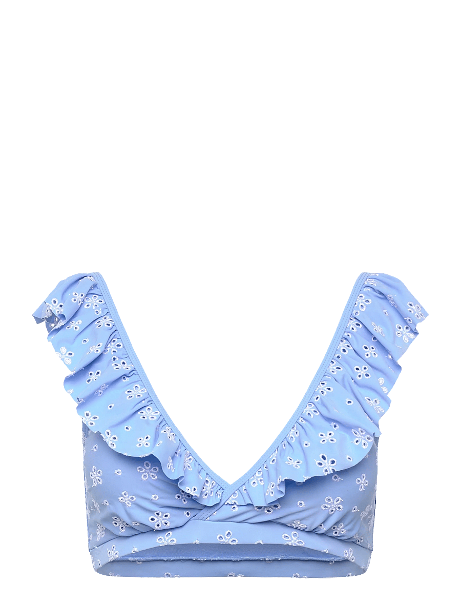 crās - Astridcras Bikini Top - triangelformad bikinis - blue/white - 1