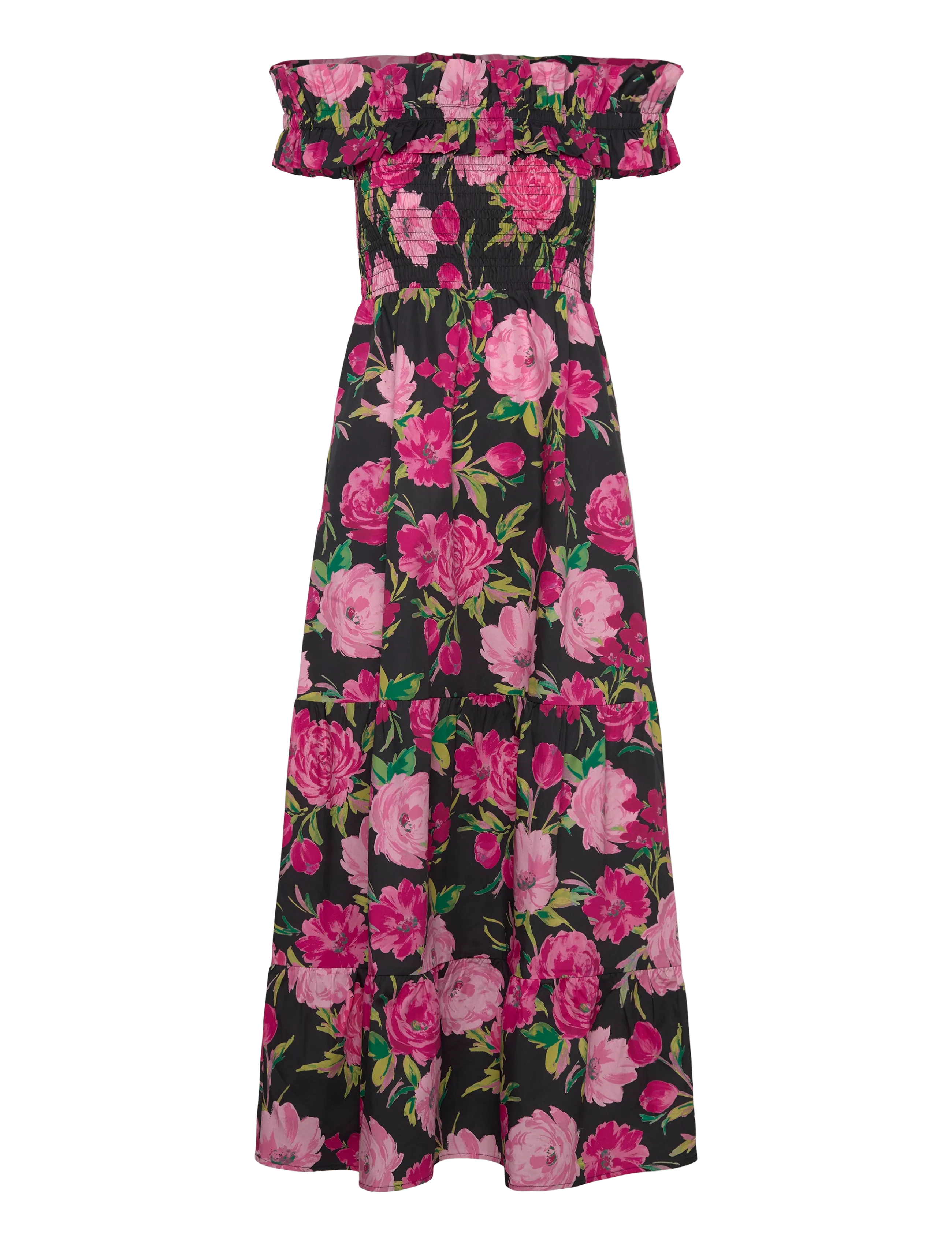 crās Capricras Dress - Cras - FLORAL ROMANCE / black