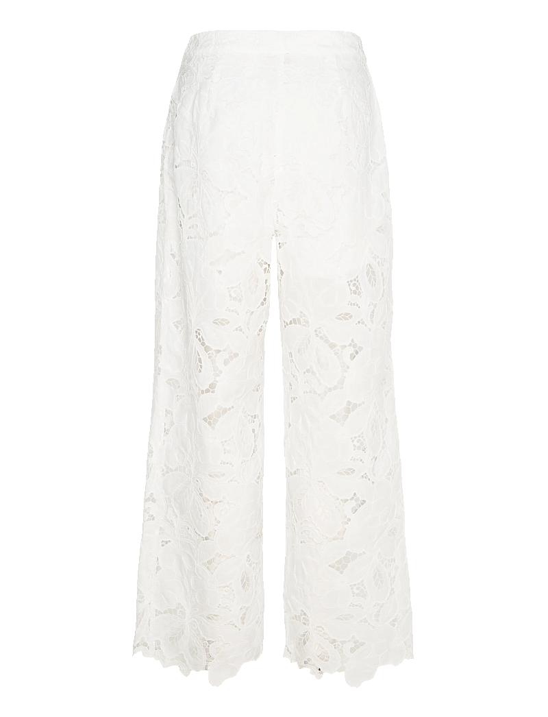 crās - Floricras Pants - wide leg trousers - white - 2