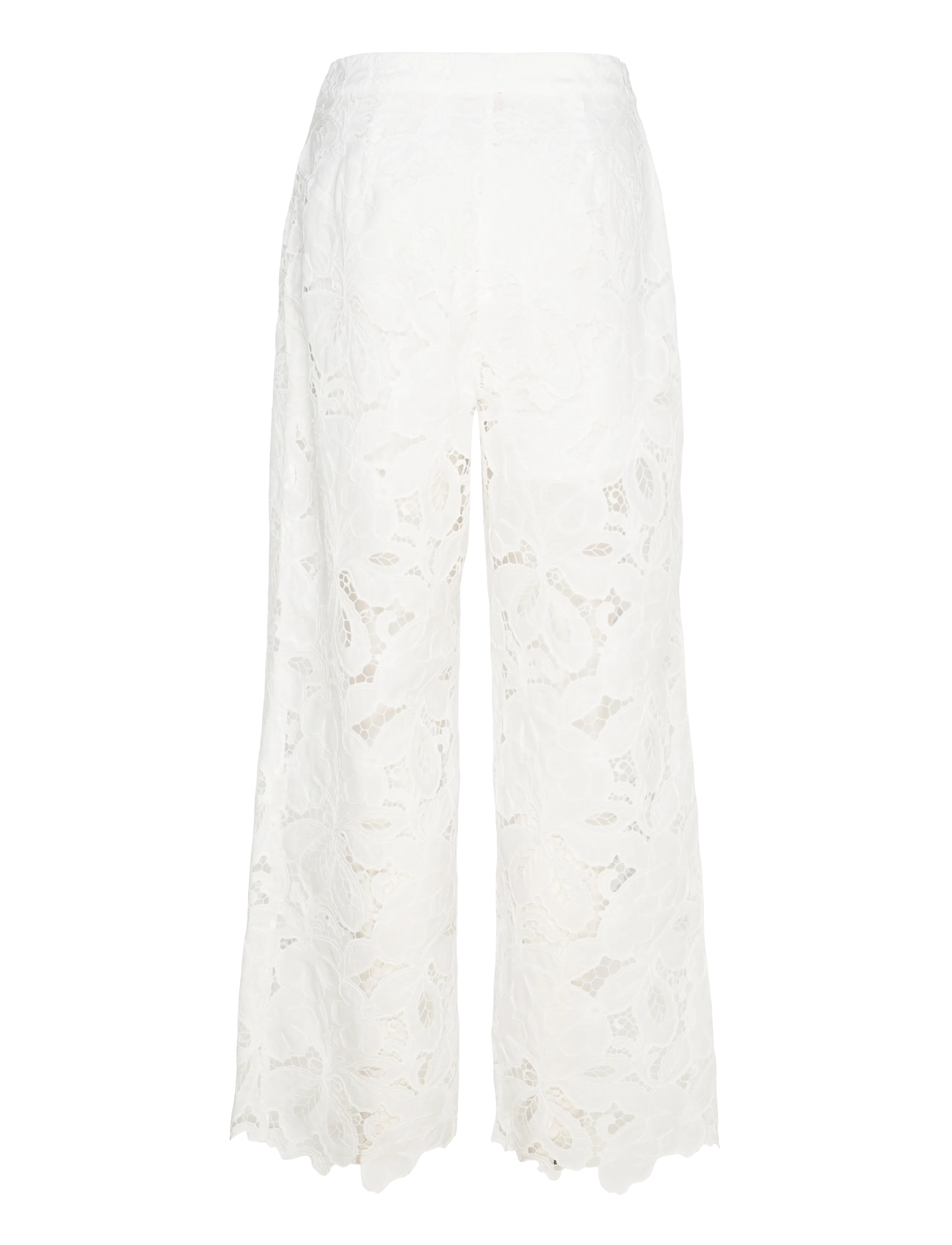 crās - Floricras Pants - wide leg trousers - white - 2