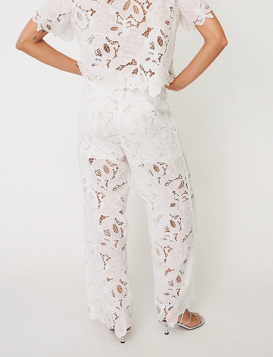 crās - Floricras Pants - vide bukser - white - 5