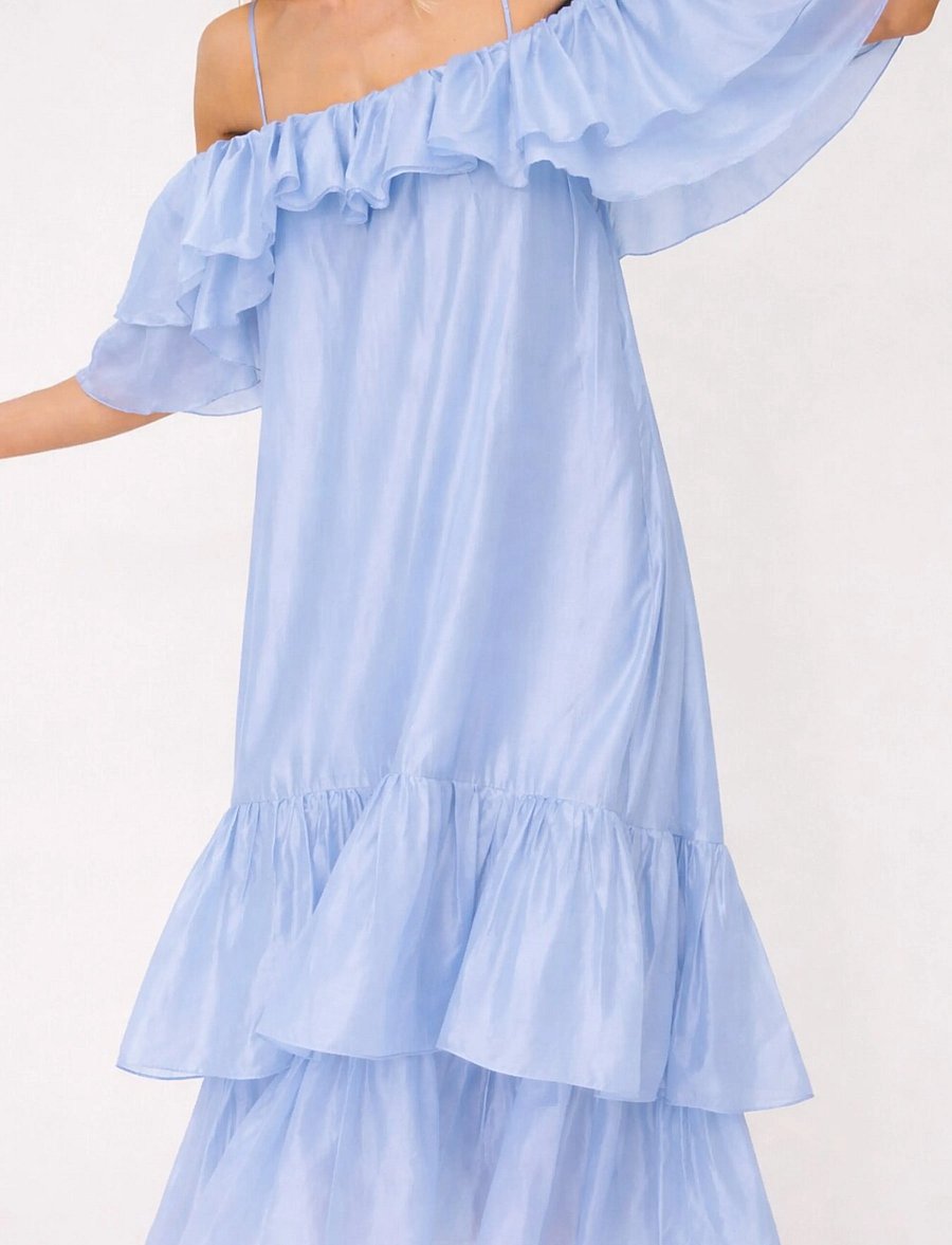 crās - Livelycras Dress - midiklänningar - blue - 5