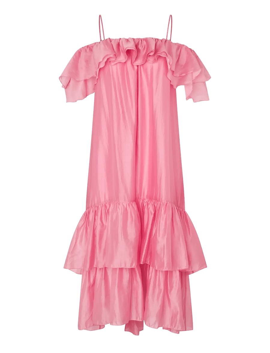 crās - Livelycras Dress - midiklänningar - pink - 1