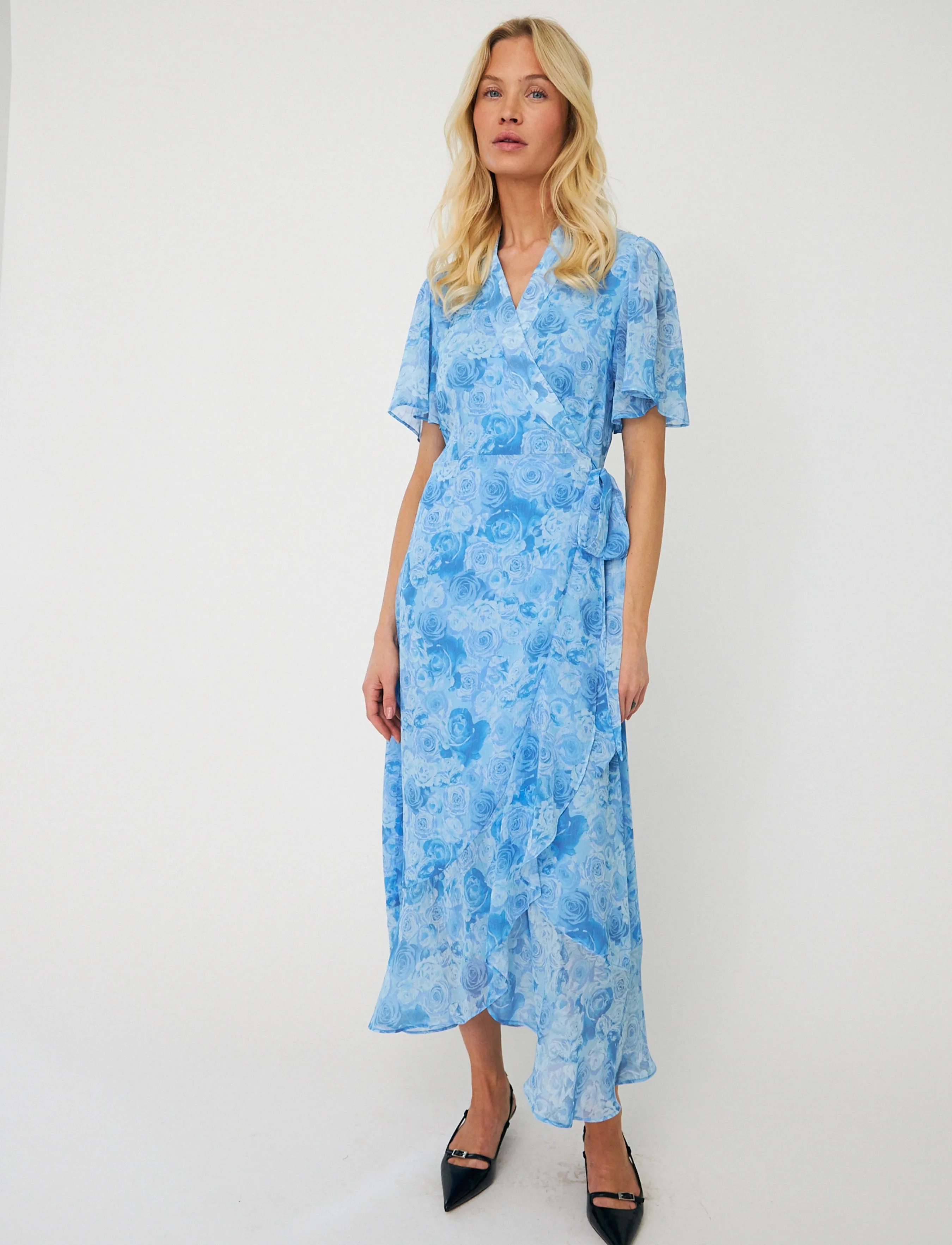 crās - Lineacras Dress - wickelkleider - blue rosengarden - 4