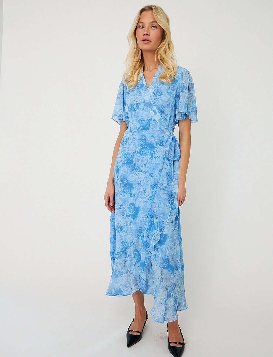 crās - Lineacras Dress - wickelkleider - blue rosengarden - 4