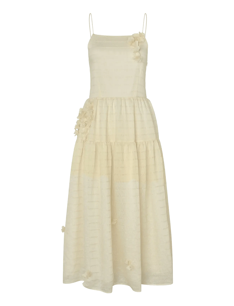 crās - Palmacras Dress - midikleidid - ivory - 1